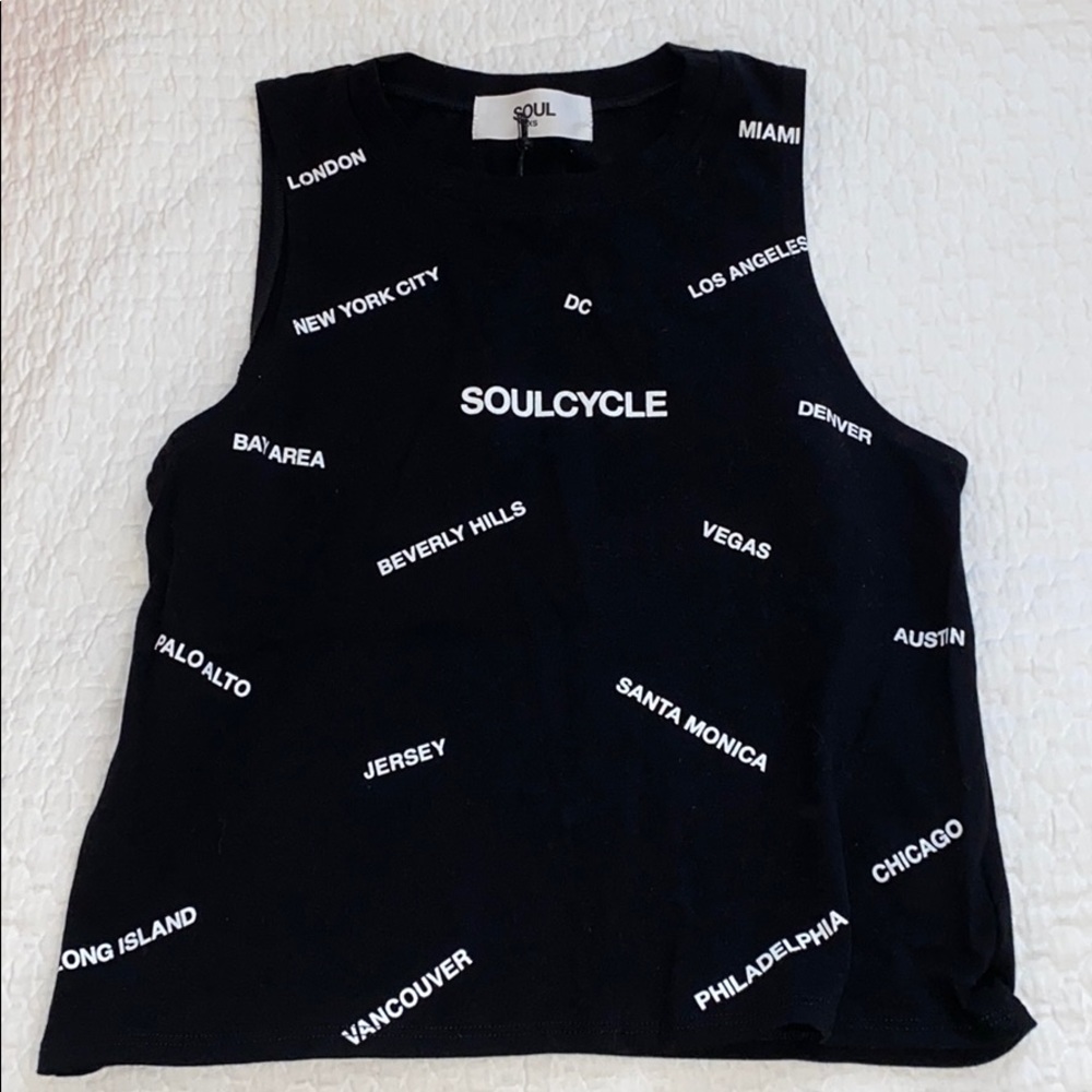 SoulCycle black tank top